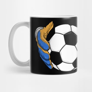 Goalkeeper gloves Soccer ball Mug